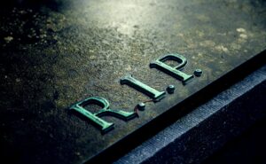 Tombstone with RIP wrongful death statute of limitations