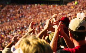 Wild Fans at Sporting Event