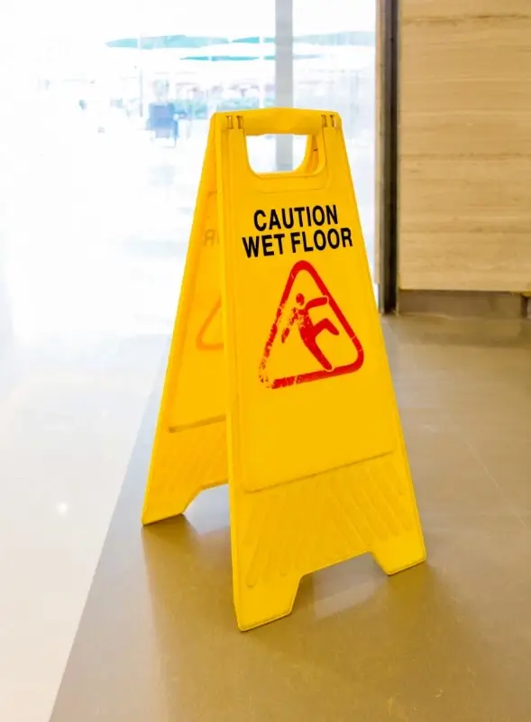 Caution Wet Floor plastic sign