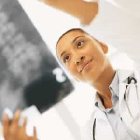 female doctor studying x-ray. concept of Can You Sue for a Legionnaires' Disease Outbreak
