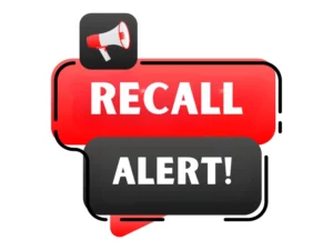 Megaphone with recall alert.